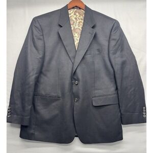 Lauren Ralph Lauren Size 42S Blazer Jacket Mens Black  Paisley Lined